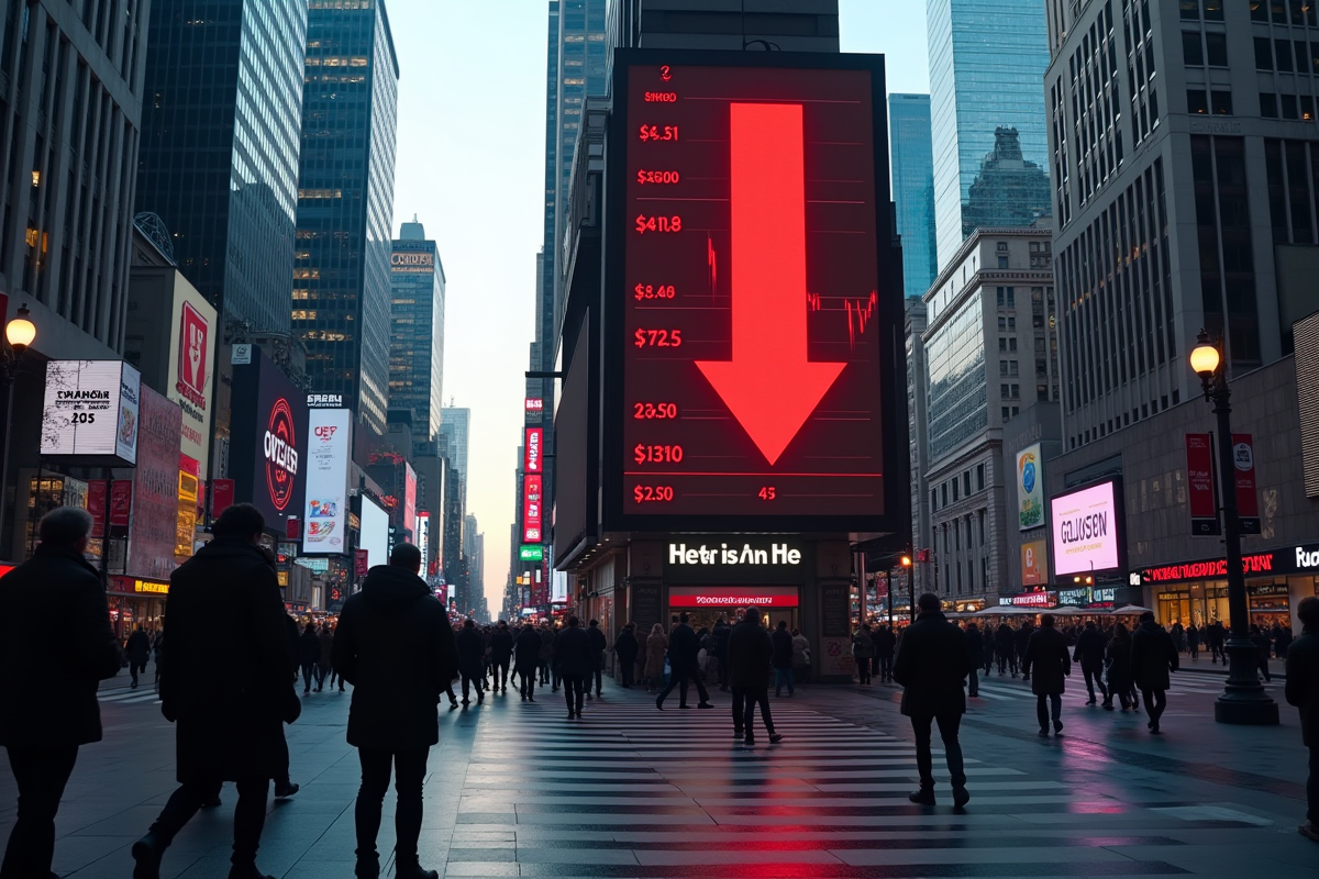 bourse chute